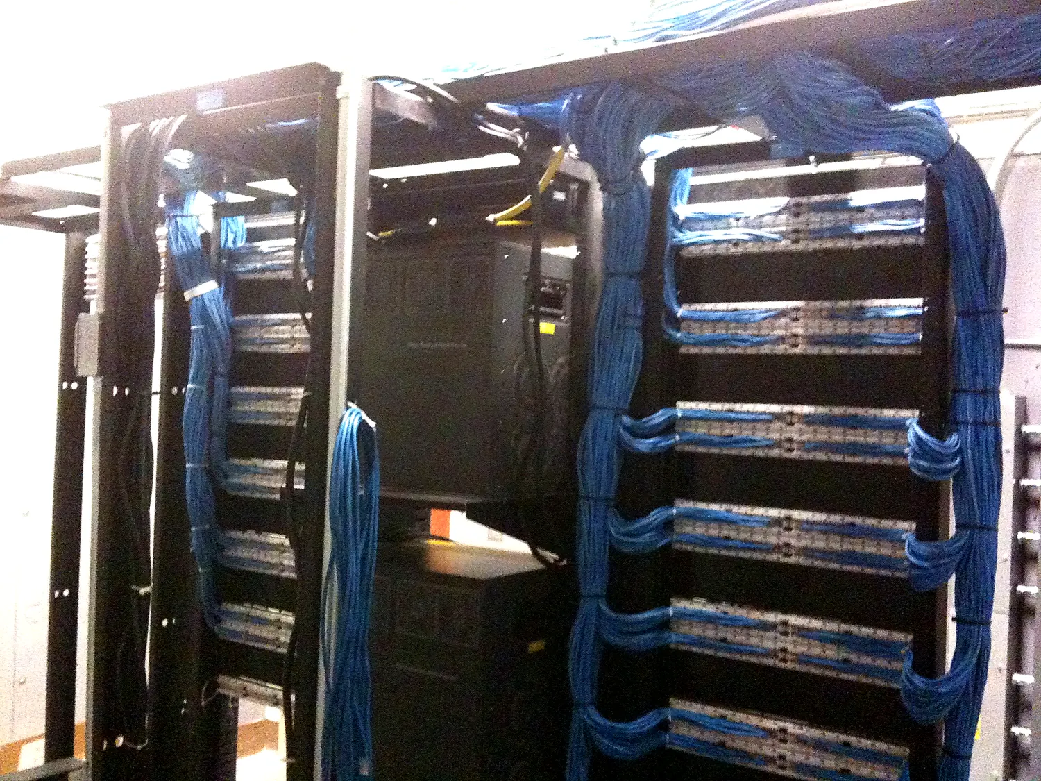 Data closet cable management