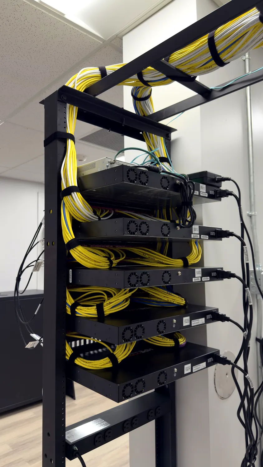 Managed network switching, labeled and terminated